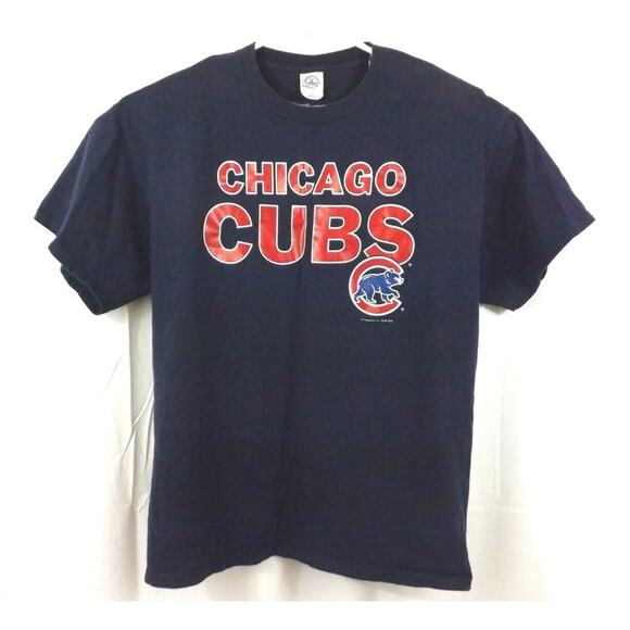 Delta Pro Weight Other - Chicago Cubs T Shirt Size XL Blue Red Delta Pro Weight Knit in USA 2004 Graphic